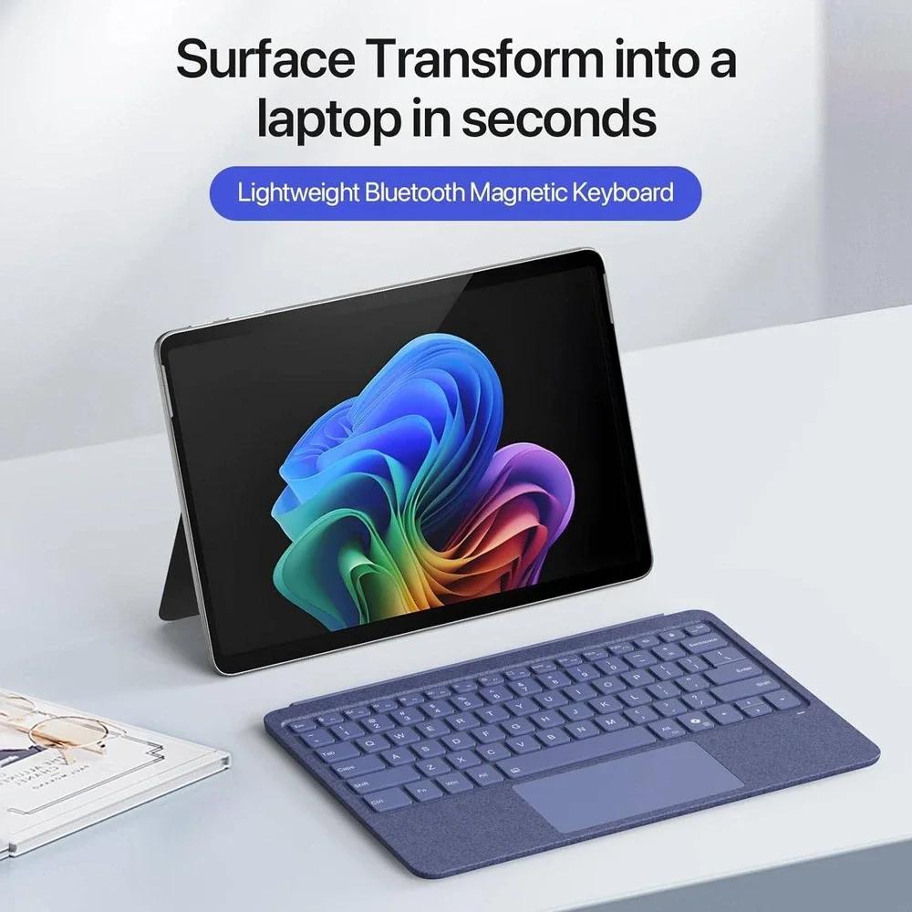 Purple Touchpad Keyboard for Surface Pro 12
